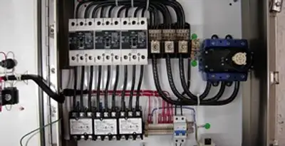 Electrical panel installation with organized circuit breakers and wiring in Fort Wayne, IN