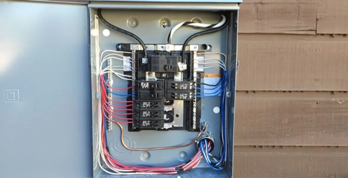 electrical panel upgrade service featuring newly installed electrical panel wired by licensed electricians in Fort Wayne, IN