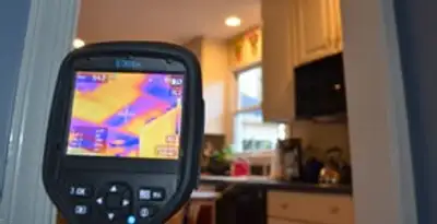 home energy audit service using thermal imaging to evaluate electrical efficiency inside a home in Fort Wayne, IN