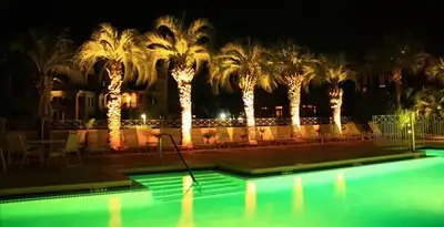 landscape lighting installation services illuminating outdoor recreational areas in Fort Wayne, IN