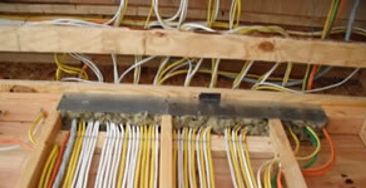 new construction wiring services with organized electrical rough-in performed by licensed electricians in Fort Wayne, IN