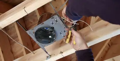 Professional recessed lighting installation with electrical wiring by licensed electricians in Fort Wayne, IN