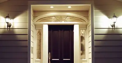 security light installation services with professionally installed entryway lighting in Fort Wayne, IN
