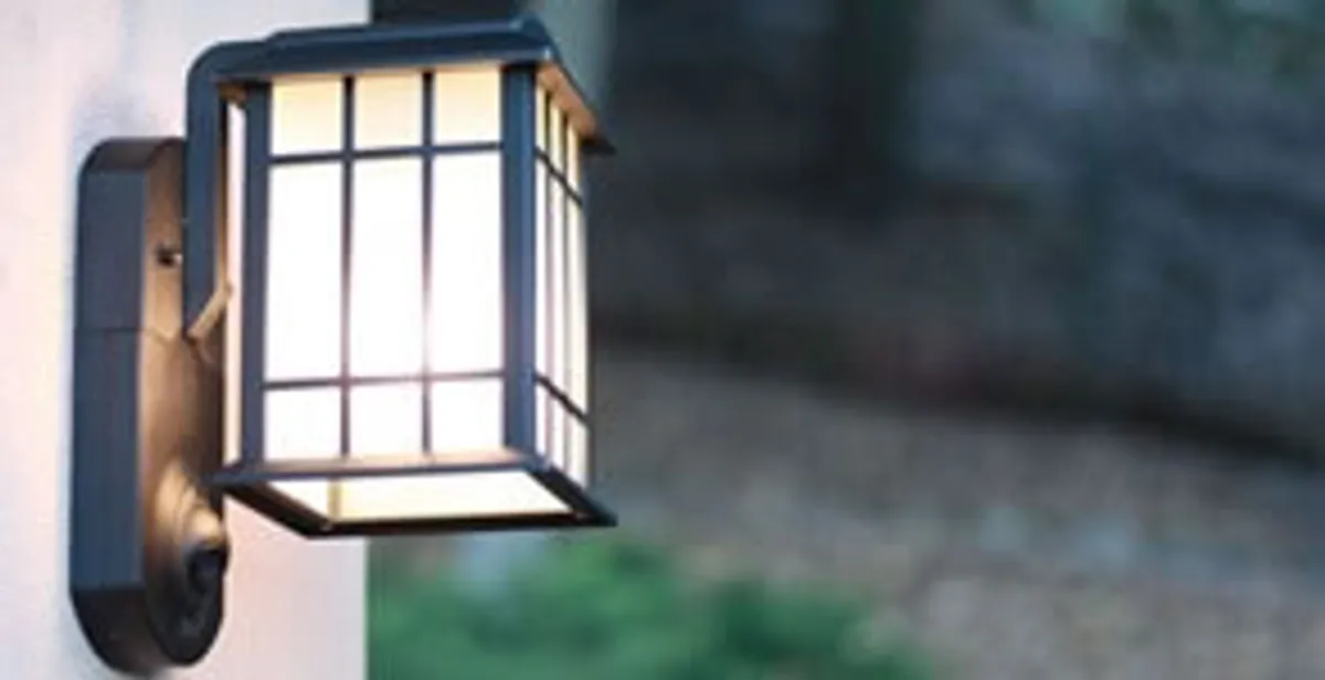 security light installation services with professionally mounted exterior wall light in Fort Wayne, IN