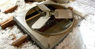 whole house fan installation services with attic-mounted ventilation unit in Fort Wayne, IN