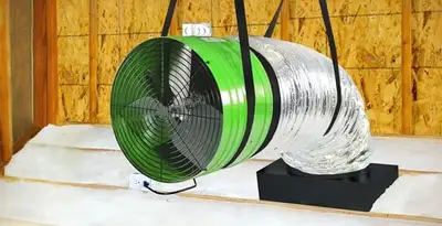whole house fan installation services with professionally mounted ventilation fan system in Fort Wayne, IN